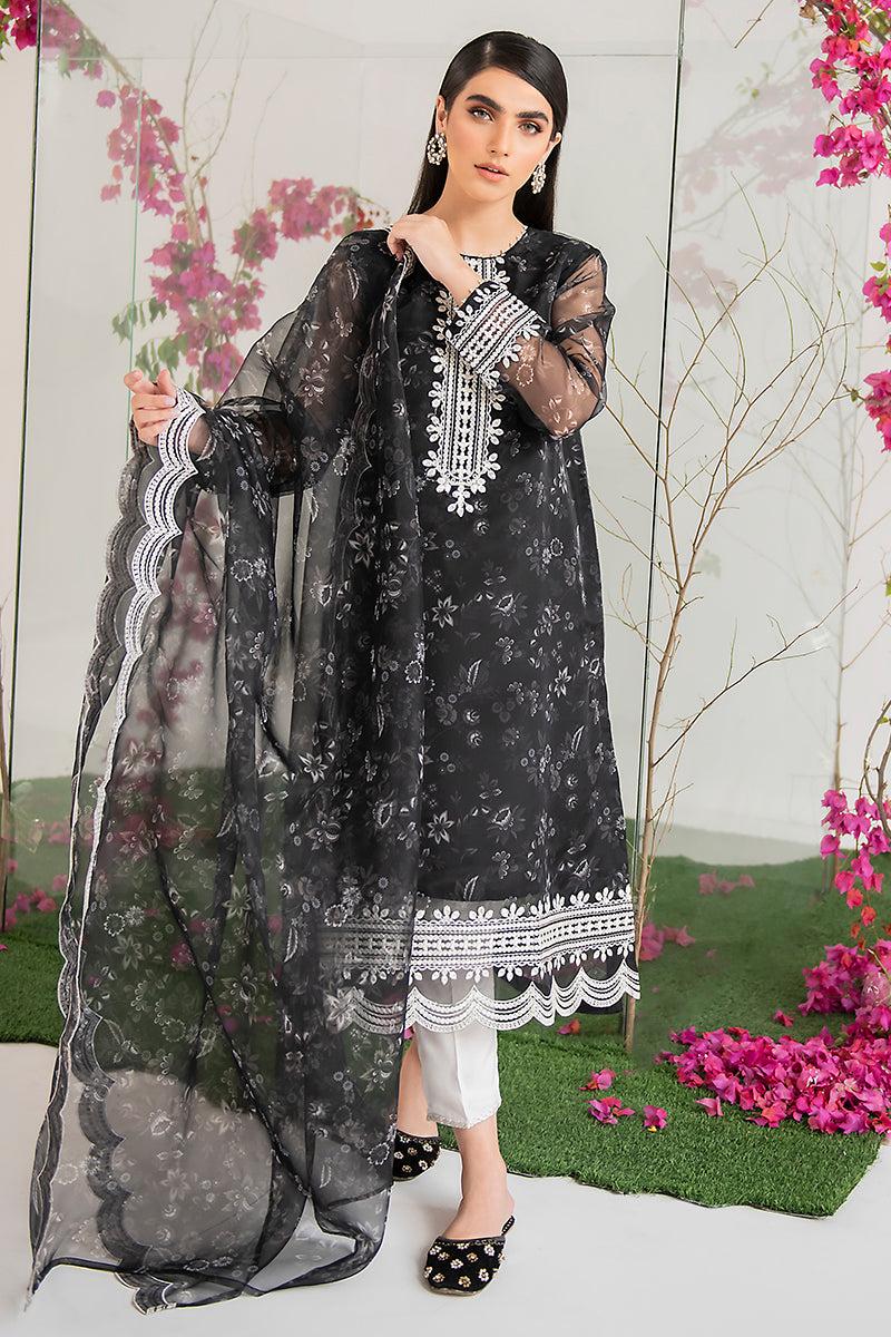 Women's Georgette Embroidered Semi Stiched Kurta Febric With Dupatta And Bottom Wear