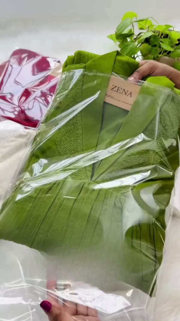 Embroidered Straight Kurta Set Fancy Kurta Set Light Green Kurta Set.