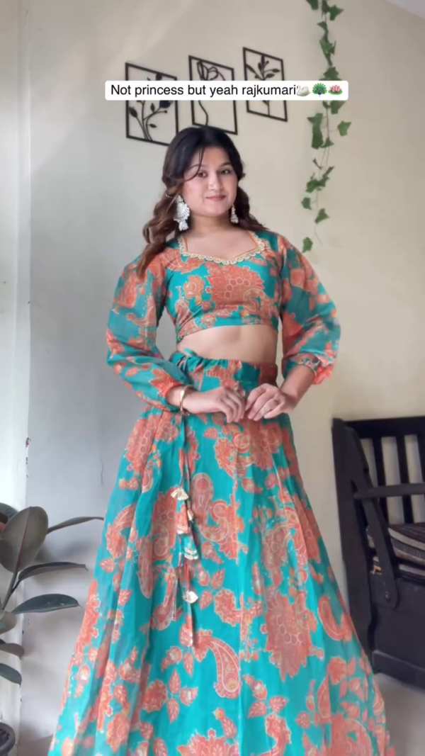 Printed Ready to Wear Lehenga &