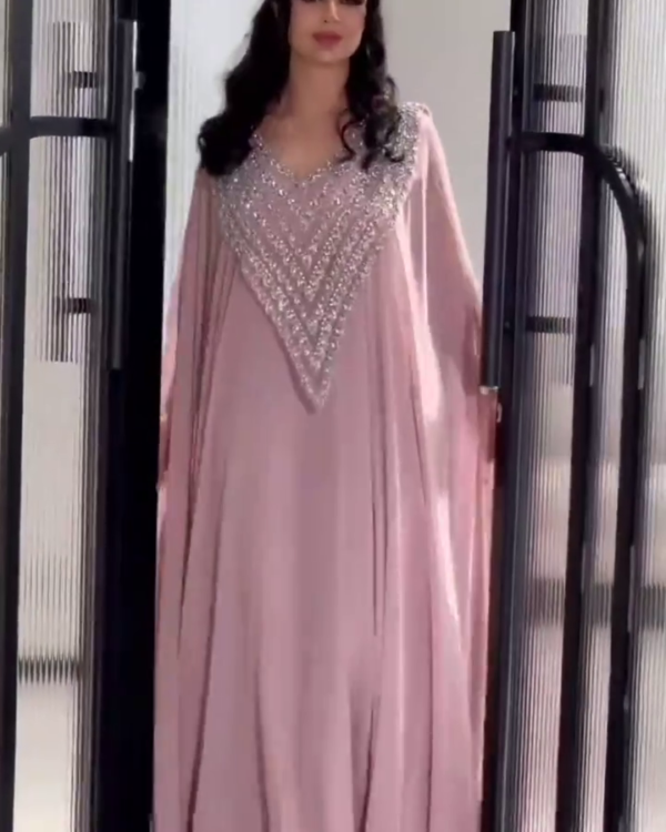 Ethnic Motifs Yoke Design Mirror Work Kaftan Kurta with Sharara